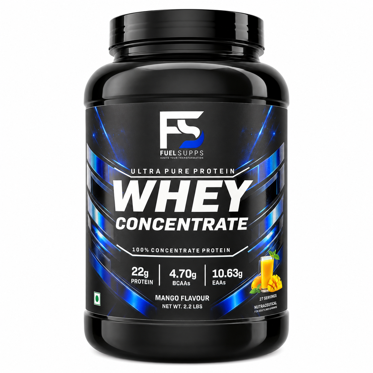 Fuel Supps Whey Concentrate – Mango (2.2 lbs)