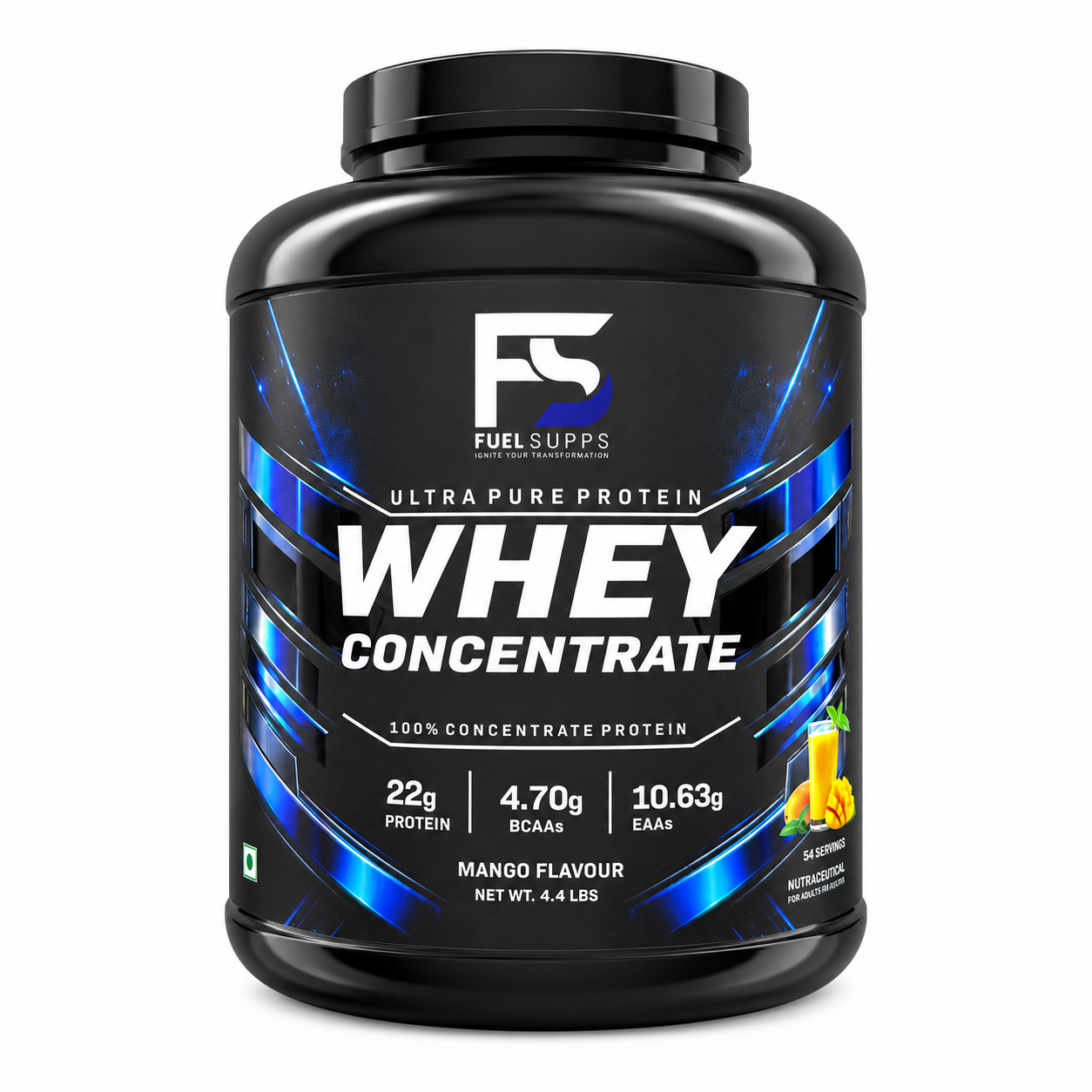 Fuel Supps Whey Concentrate – Mango (4.4 lbs)