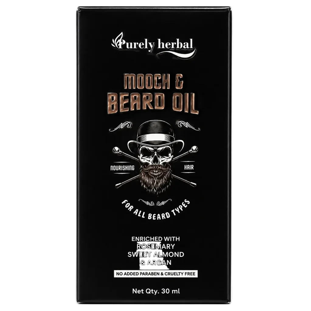 Purely Herbal Mooch & Beard Oil (30ml)