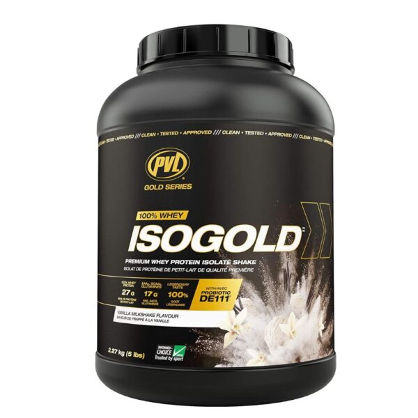 PVL ISO GOLD Premium Isolate 100% Whey Protein – 2.27 kg (gmc importer)