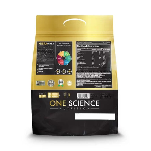 One Science Nitra Whey – 4.54 Kg (10 Lb), Chocolate Brownie