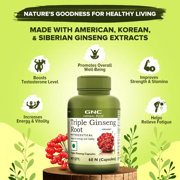 Gnc Calcium + Ginsing + Fish Oil combo