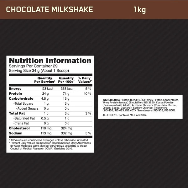 On Performance Whey | Chocolate Milkshake | 1 kg