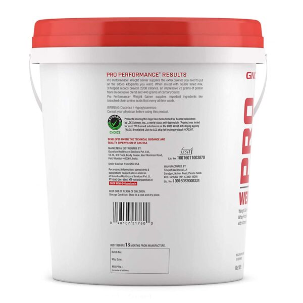 GNC Weight Gainer Powder – 5 Kg