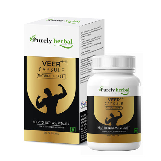 PURELY HERBAL- VEER++ CAPSULES 60CAPSULES