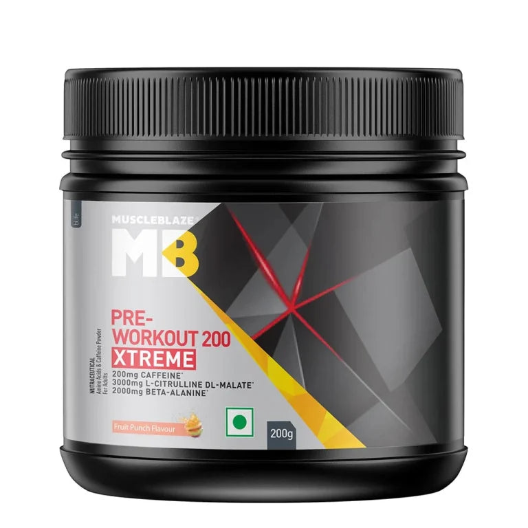 MuscleBlaze PRE Workout 200 Xtreme, 200 g