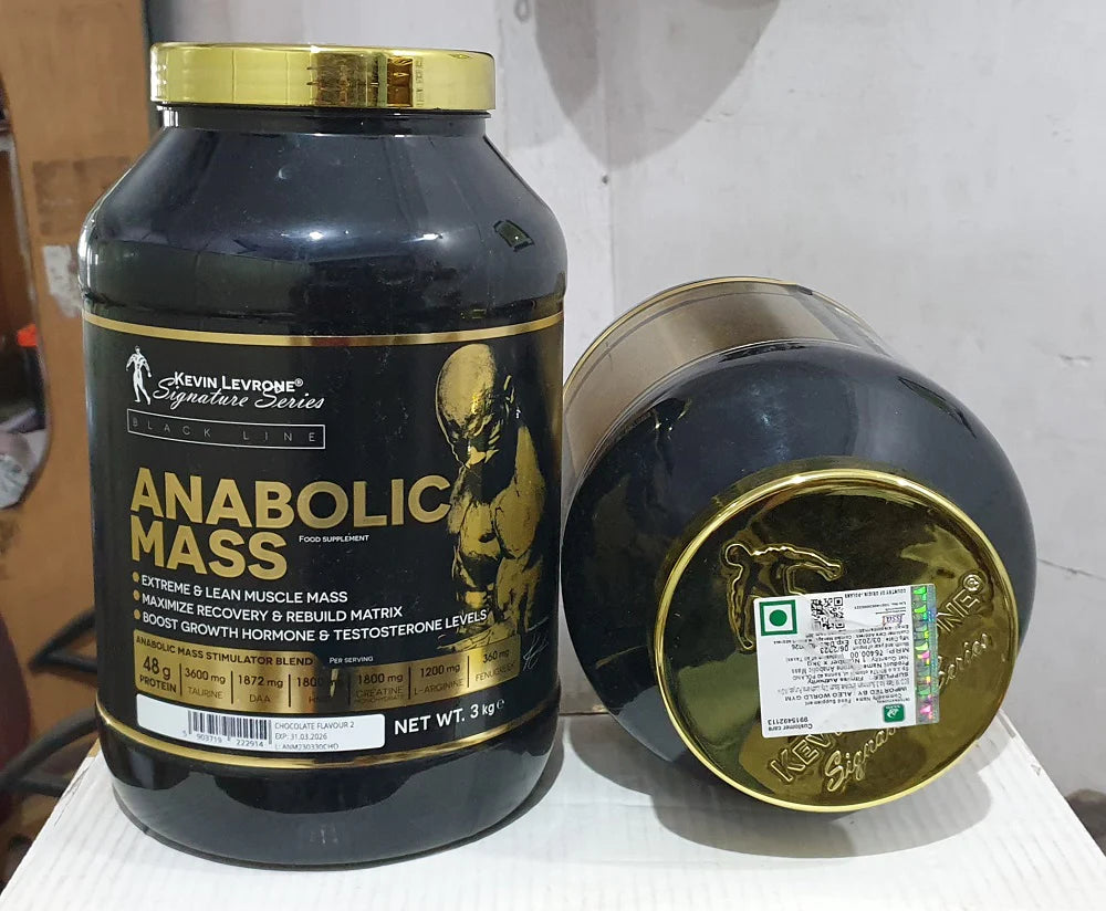 Kevin Levrone Anabolic Mass Gainer 3 Kg (Chocolate) latest packing golden