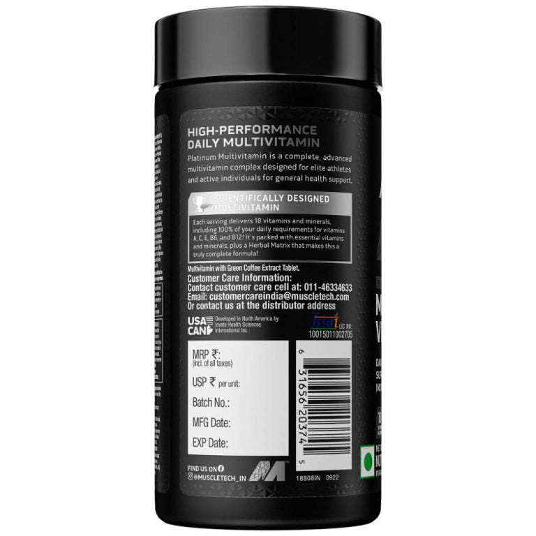 MuscleTech Advanced Multi-Vitamin Formula