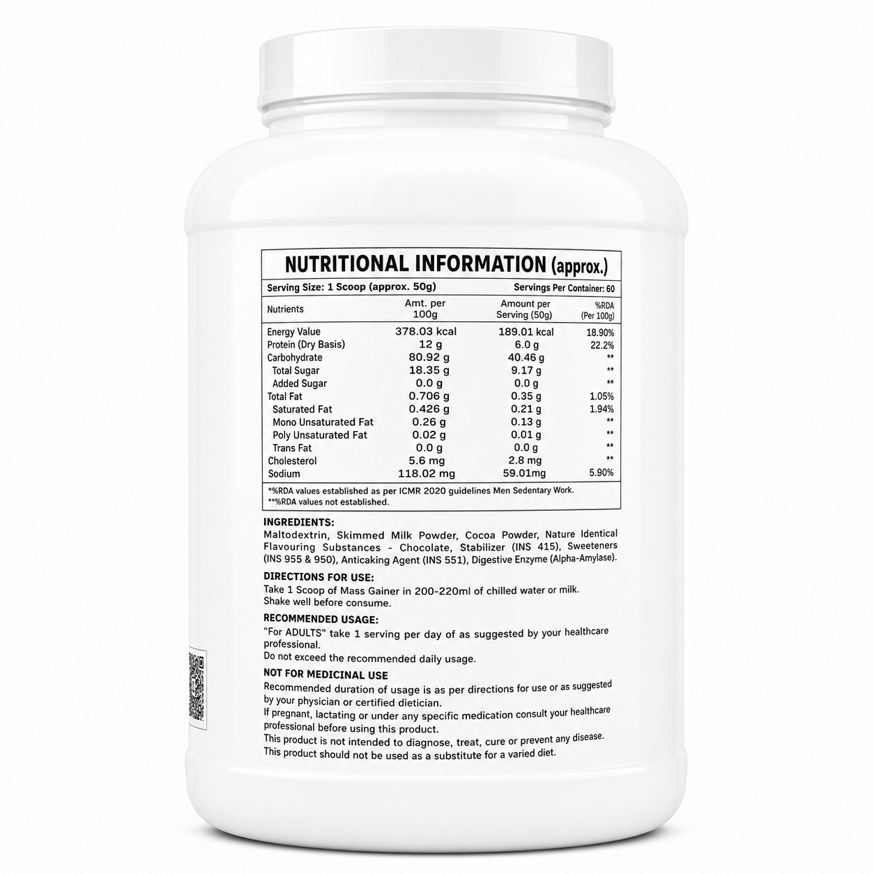 Fuel Supps Ultra Pure Mass Gainer – Chocolate Flavour (3kg)