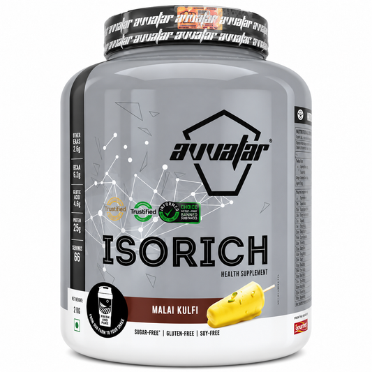 Avvatar Isorich Whey Protein – Malai Kulfi (2kg)