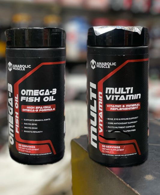 Anabolic multivitamin + Anabolic 3 strength Fish oil combo