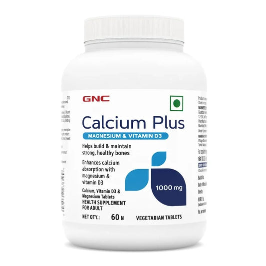 GNC Calcium Plus With Magnesium & Vitamin D3 | Strengthens Bones | Formulated in USA
