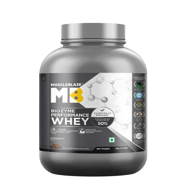 MuscleBlaze Biozyme Performance Whey, 2 kg (4.4 lb)