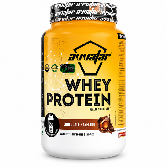 Avvatar Whey Protein – Chocolate Hazelnut | Premium Whey Protein Supplement 1KG