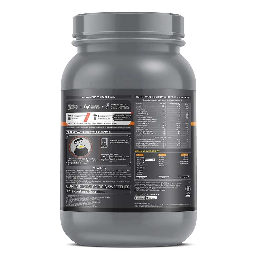 MuscleBlaze Biozyme Whey PR, 1 kg (2.2 lb)