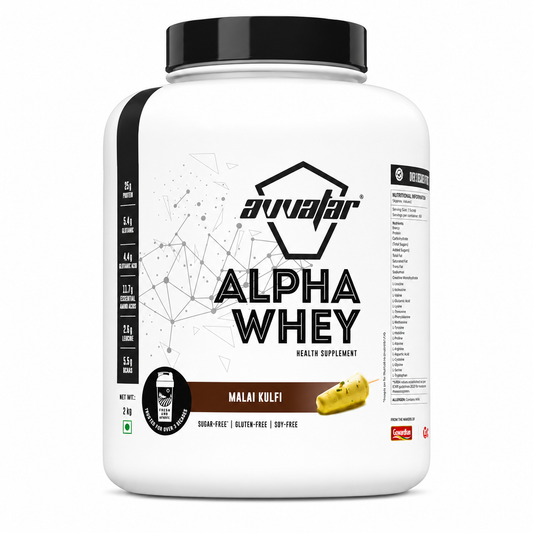 Avvatar Alpha Whey Protein – Malai Kulfi | 2kg