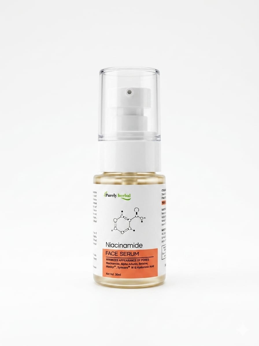 Purely Herbal Niacinamide Face Serum – Pore Minimizing Formula (30ml)