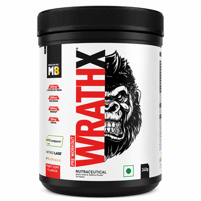 MuscleBlaze Pre Workout WrathX, 340 g