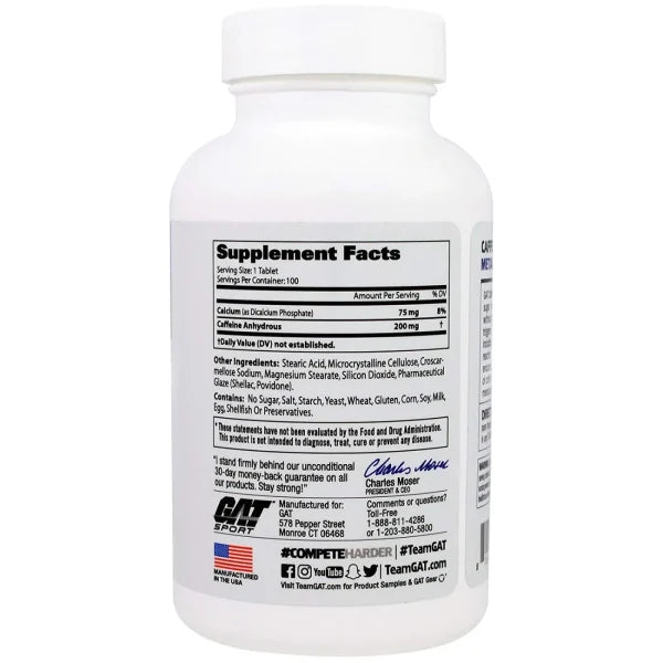 GAT Caffeine Metabolism and Performance – 100 Tabs