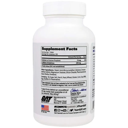 GAT Caffeine Metabolism and Performance – 100 Tabs