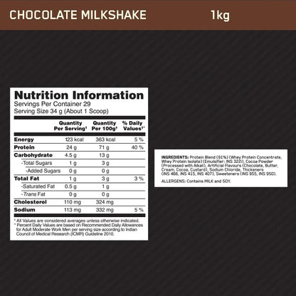On Performance Whey | Chocolate Milkshake | 1 kg