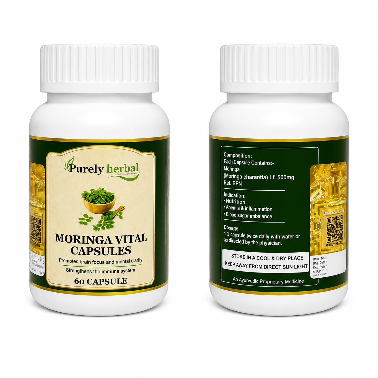Purely Herbal - Moringa Vital Capsules