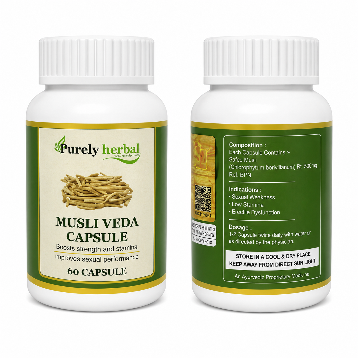Purely Herbal - Musli Veda (60 Caps)