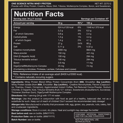 One Science Nutrition (OSN) Nitra Whey, 5Lbs EXP 12/2026