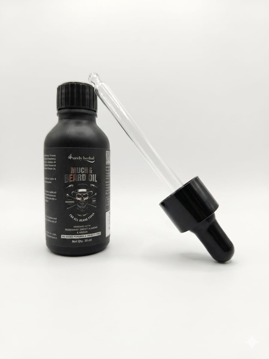Purely Herbal Mooch & Beard Oil (30ml)