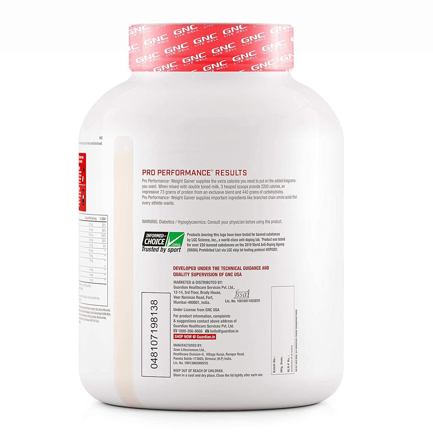 GNC Pro Performance Weight Gainer – 3 kg
