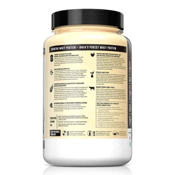 Avvatar 100% Performance Whey | 1 Kg | 2027 exp