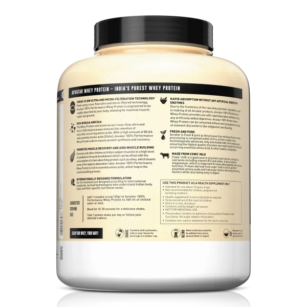 Avvatar 100% Performance Whey | 2 Kg | 2027 exp
