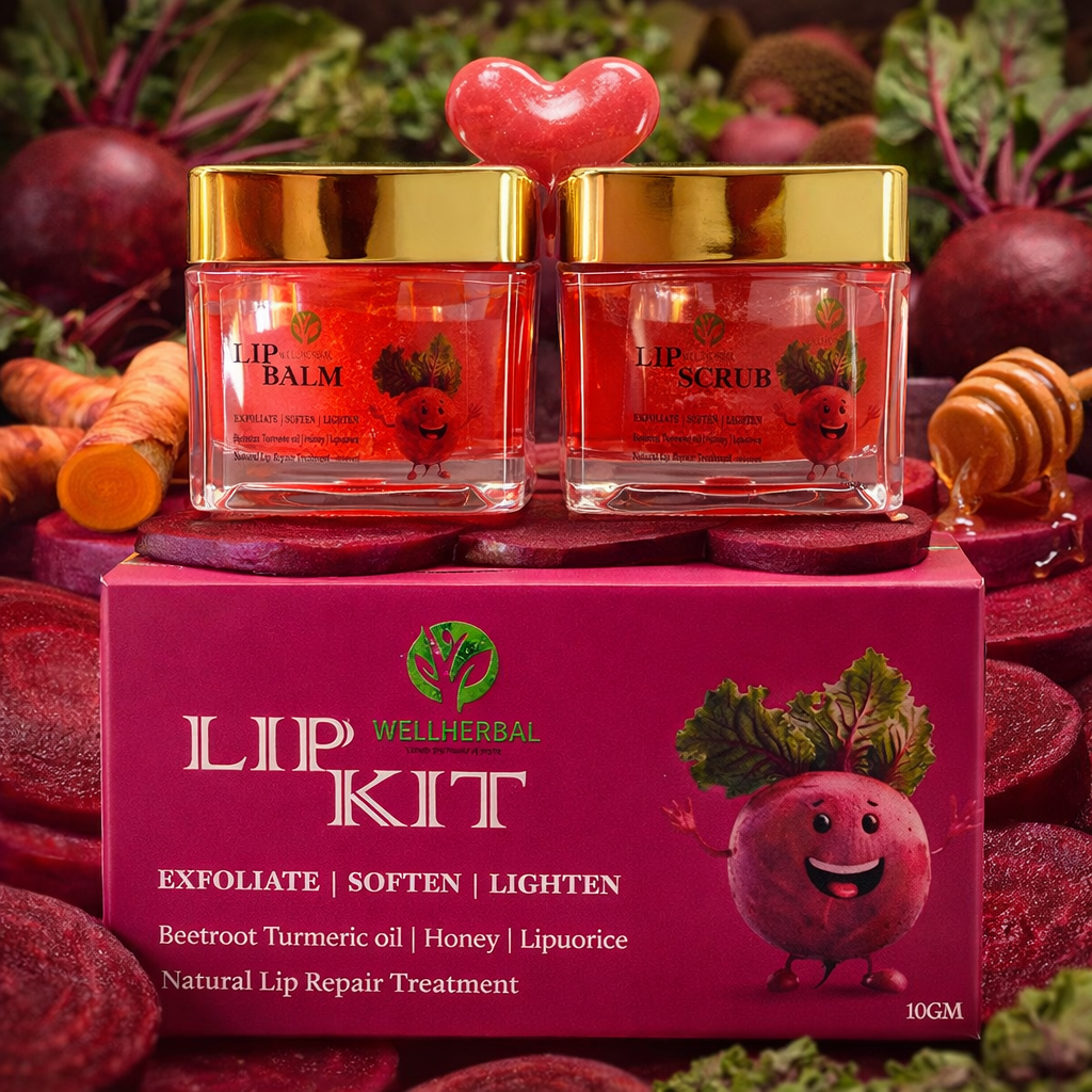 Natural Lip Care Kit – Exfoliate, Soften & Lighten (10 GM