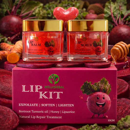 Natural Lip Care Kit – Exfoliate, Soften & Lighten (10 GM