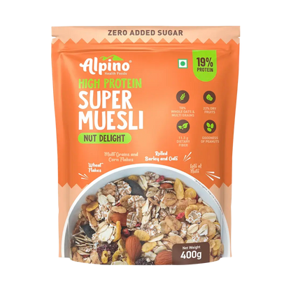 Alpino Zero Added Sugar Super Muesli 400gm