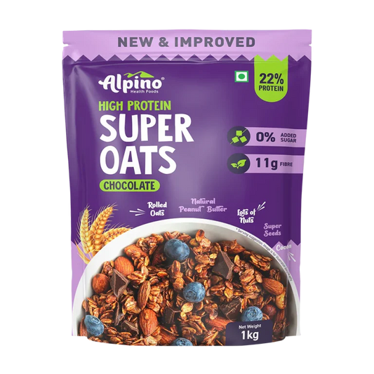 Alpino High Protein Super Rolled Oats Chocolate 1kg ( Free Delivery )