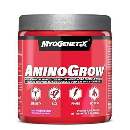 Myogenetix Aminogrow HSP90, 10.6 Oz (60 Servings, Juicy Fruit Bubblegum Flavour)