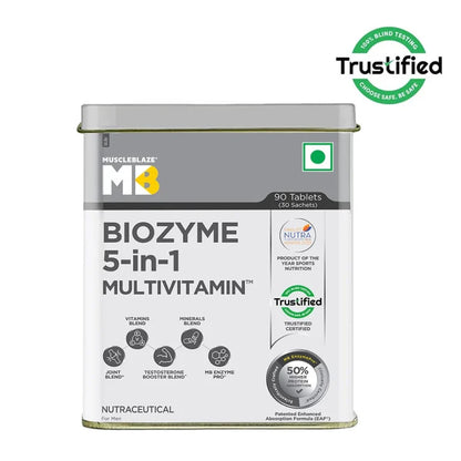 MuscleBlaze Biozyme 5-in-1 Multivitamin – 90 Tabs