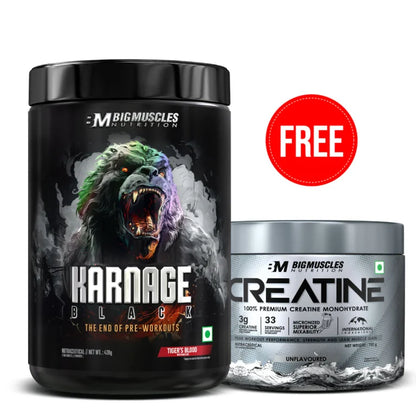 Big muscle Karnage Black + Creatine combo