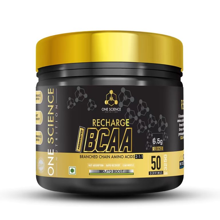 One Science Recharge BCAA | Intense Pre-Workout Drink 50 Servings