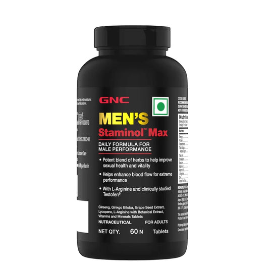 Gnc Men’s Staminol Max Testosterone Booster for Long-Lasting Performance & Stamina and sex drive