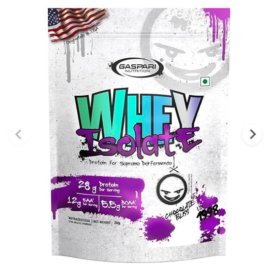 Gaspari Nutrition Whey Isolate Protein For Supreme Performance Chocolate flavor