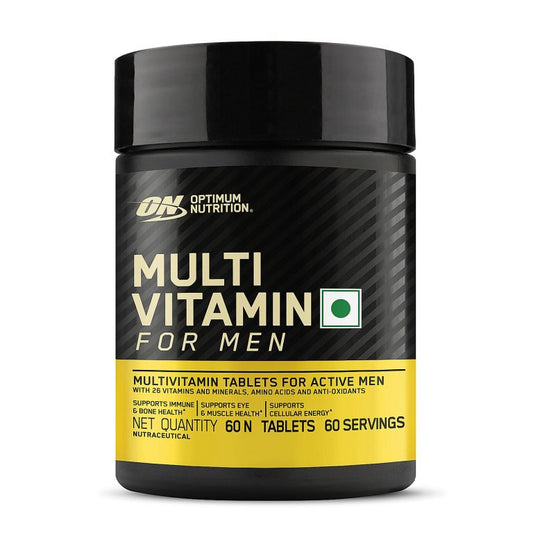 On Multivitamin for MEN- 60 Tablets, 26 Vitamins & Minerals, Amino Acids & Anti-Oxidants
