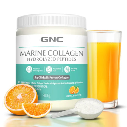 GNC Marine Collagen Hydrolyzed Peptides Exp 2026 Orange Flavour