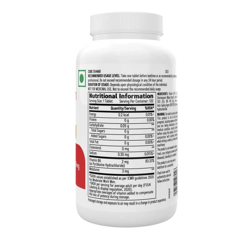 GNC Melatonin With Vitamin B6 For Sleep And Relax