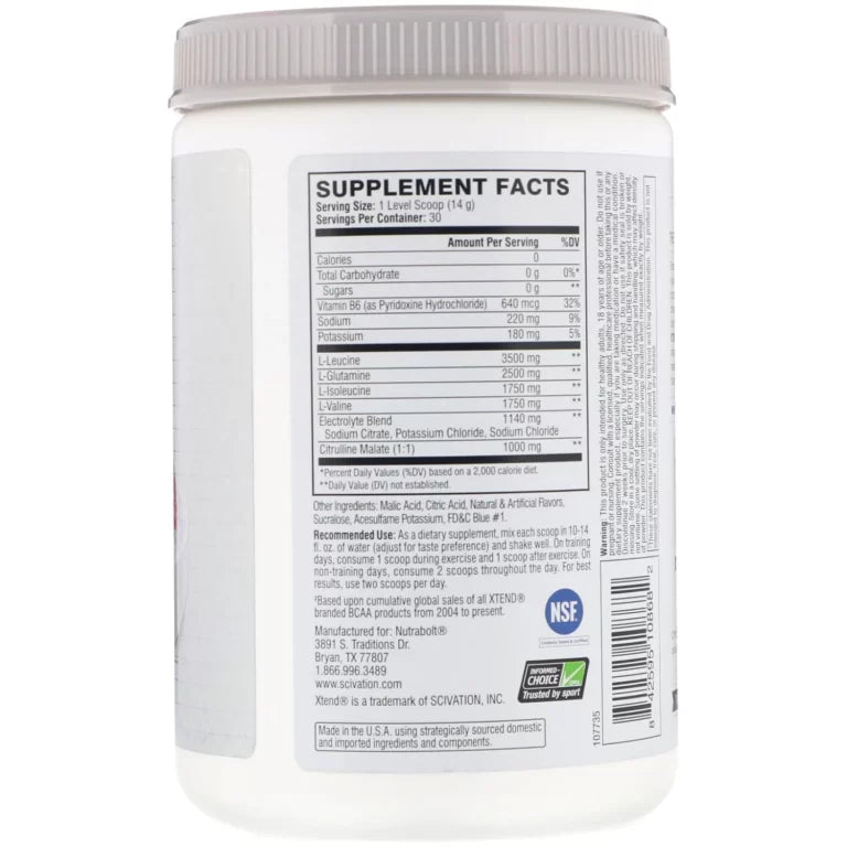 Scivation Xtend BCAAs 30 Servings imported pack muscle kart importer