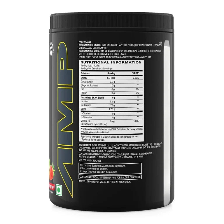 GNC AMP Gold Series BCAA Advanced w/ Vitamin B6 – 400 gm