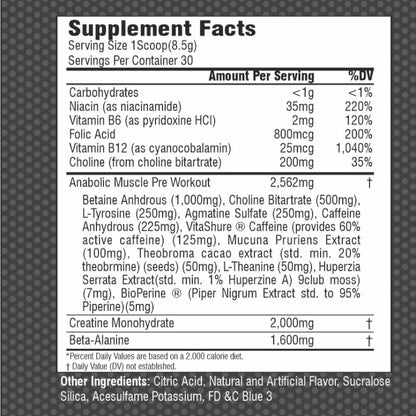 Anabolic Muscle Pre Workout