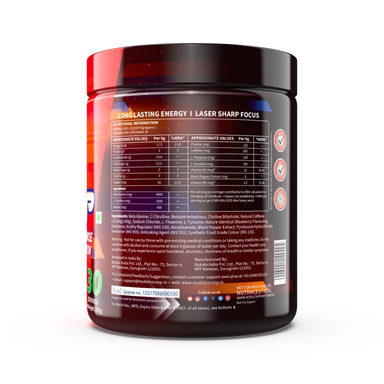 Daily Scoop Max Pump Pre Workout 30 Servings