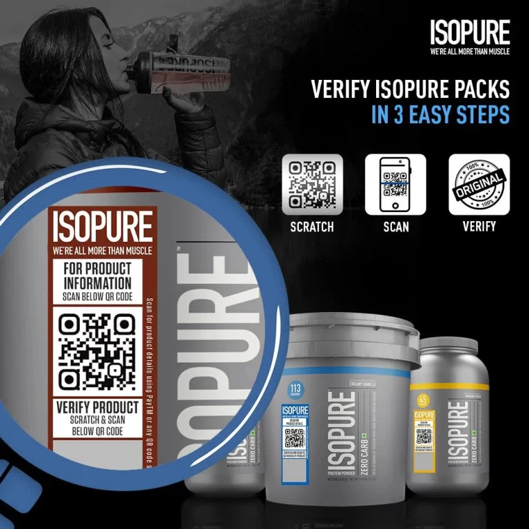 Isopure Low Carb Whey Protein Isolate Powder – 4.41 lbs, 2 kg